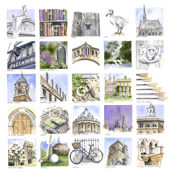 Oxford alphabet print